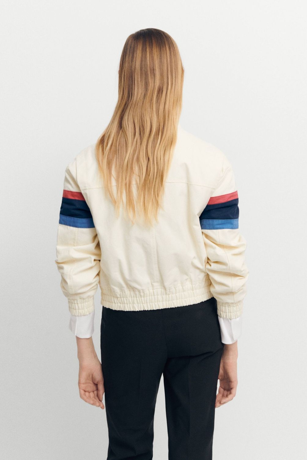 MANGO - Chaqueta Racing Algodón Parches Mujer Mango