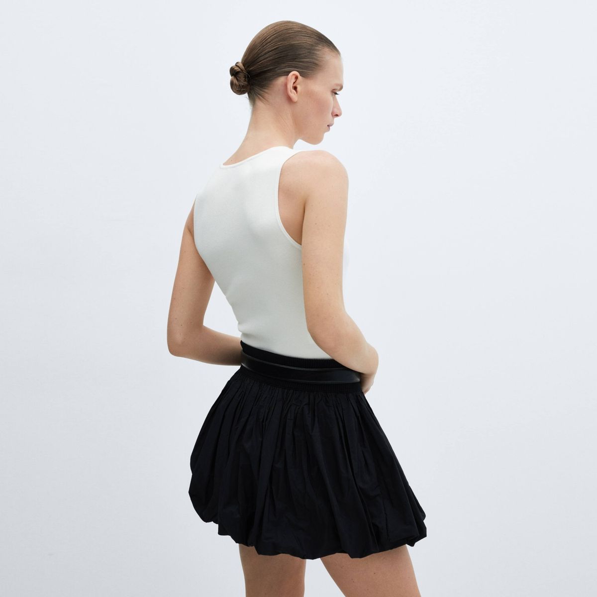 MANGO - Top Punto Tirantes Anchos Mujer Mango