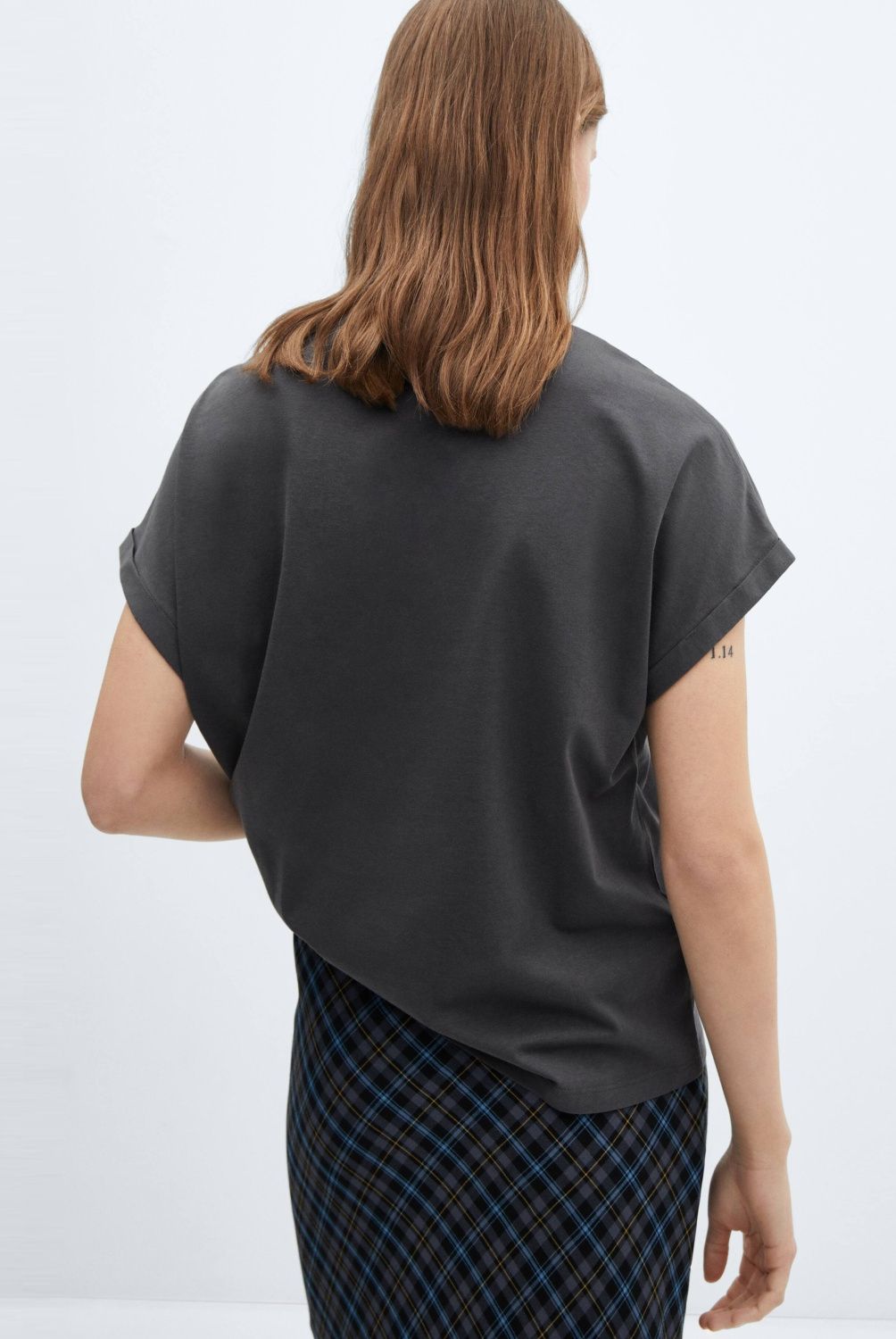 MANGO - Polera Algodón Estampada Mujer Mango
