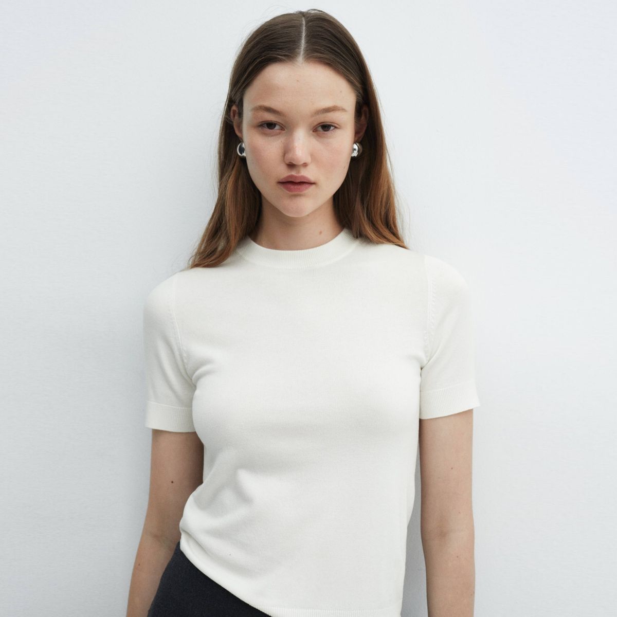 MANGO - Sweater Manga Corta Mujer Mango