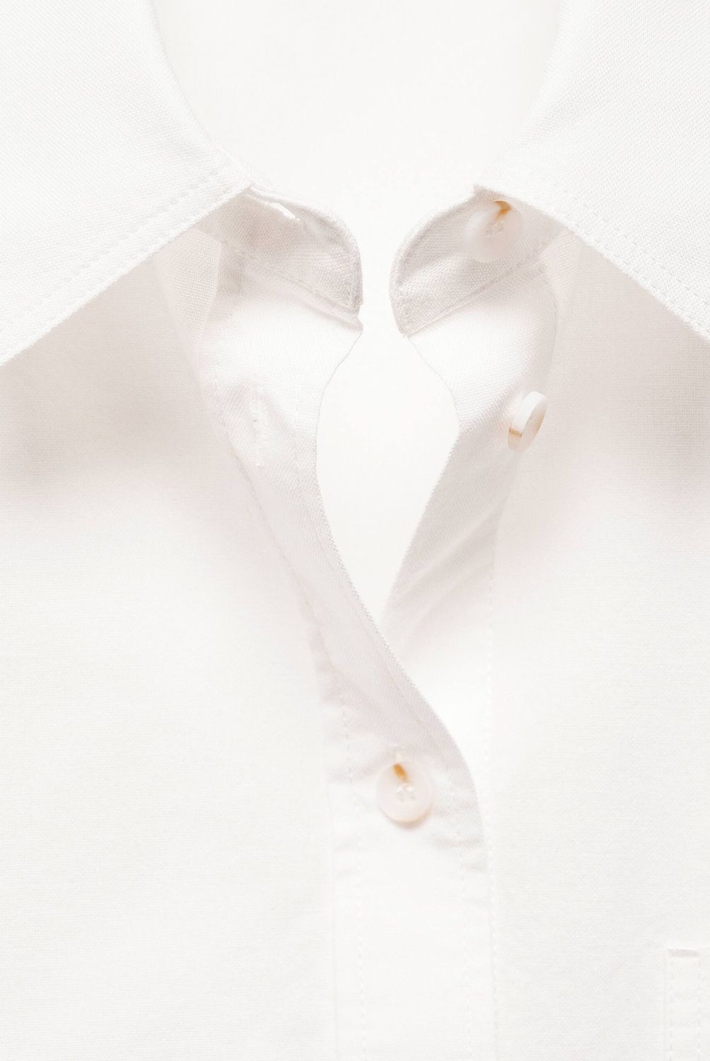 MANGO - Camisa Algodón Bolsillo Mujer Mango