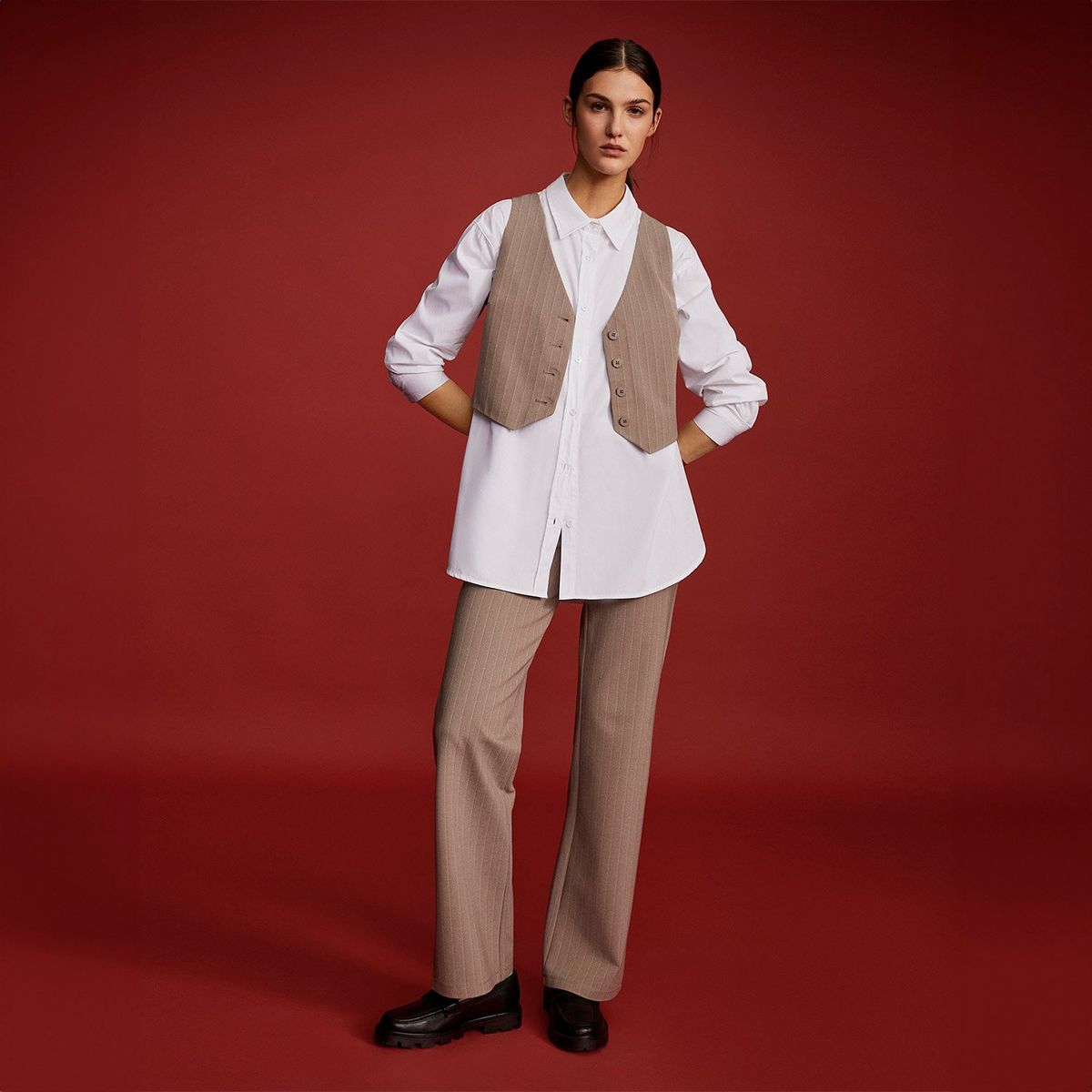 MANGO - Chaleco Traje Botones Vest Mujer Mango