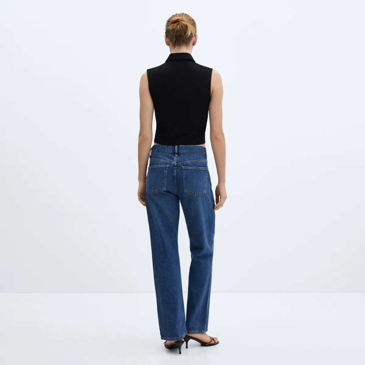 MANGO - Blusa Cuello Camisero Mujer Mango