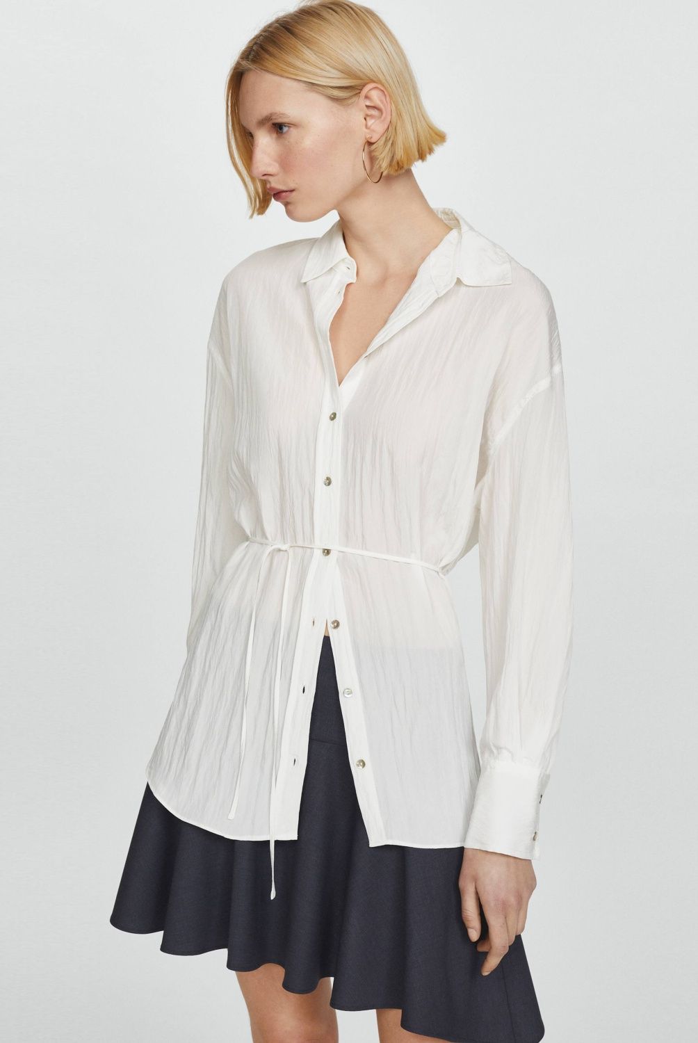 MANGO - Camisa Lazo Posterior Mujer Mango