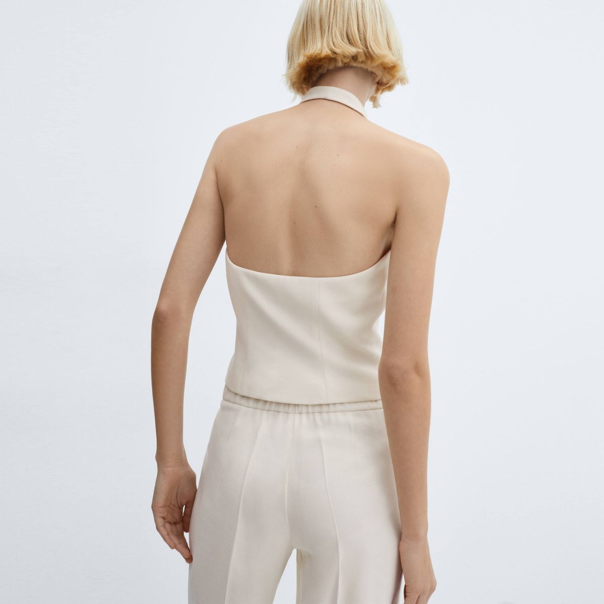 MANGO - Blazer Traje Botones Vest Mujer Mango