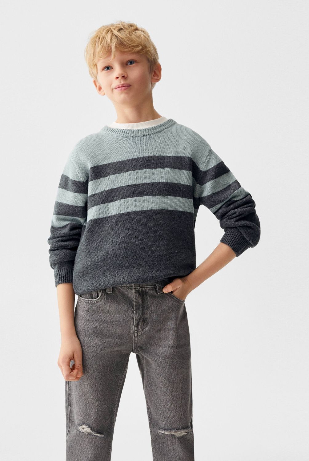 MANGO KIDS - Jeans Dad Rotos Decorativos Niño Mango Kids