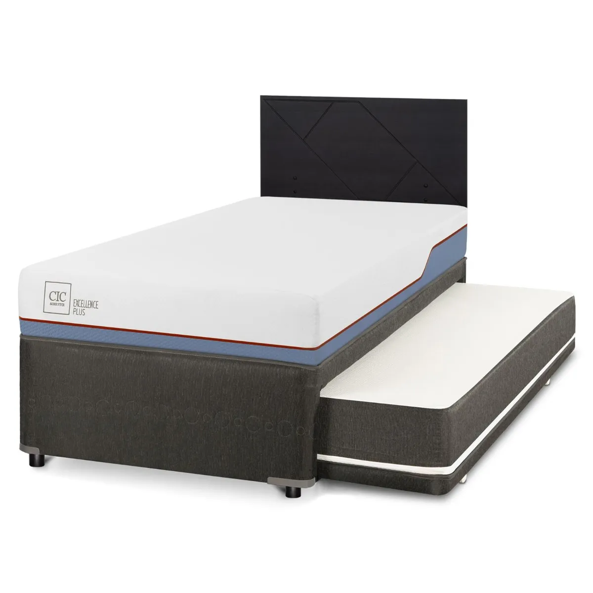 CIC - Cama Nido Excellence Plus 1.5 Plazas x 2.00 mt + Respaldo CIC