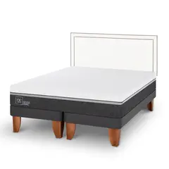 CIC - Cama Europea Ortopedic 2 Plazas + Respaldo