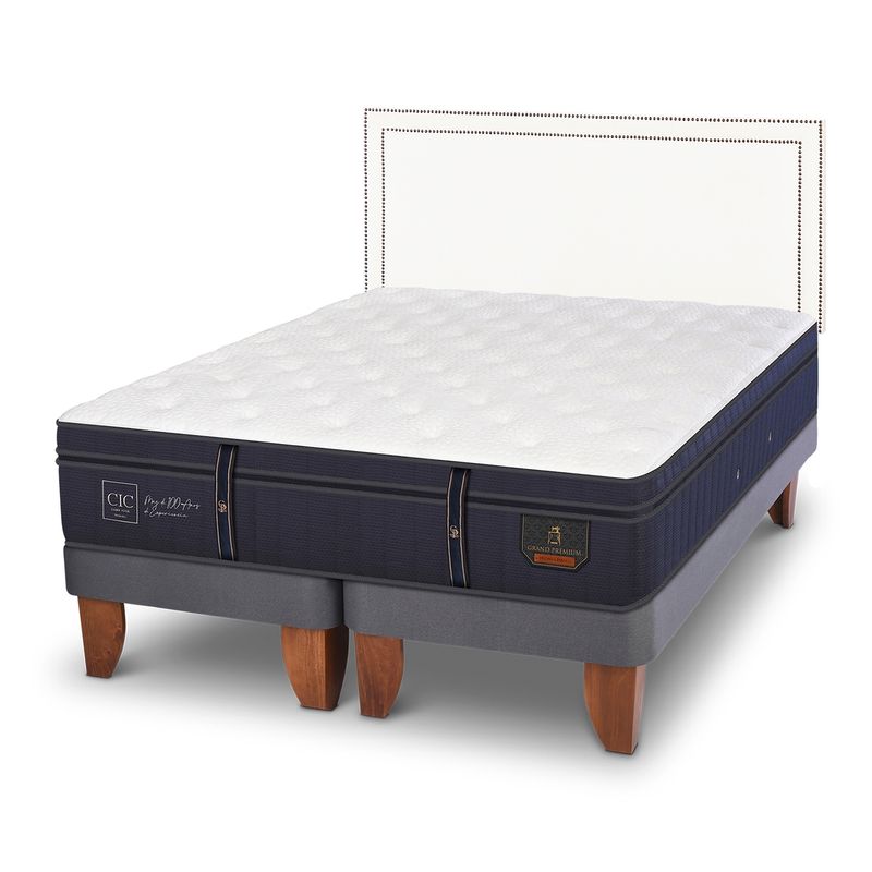 CIC - Cama Europea G Premium 2 Plazas + Respaldo Cic