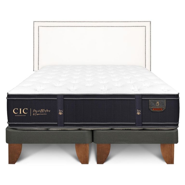 Cama Europea G Premium King + Respaldo