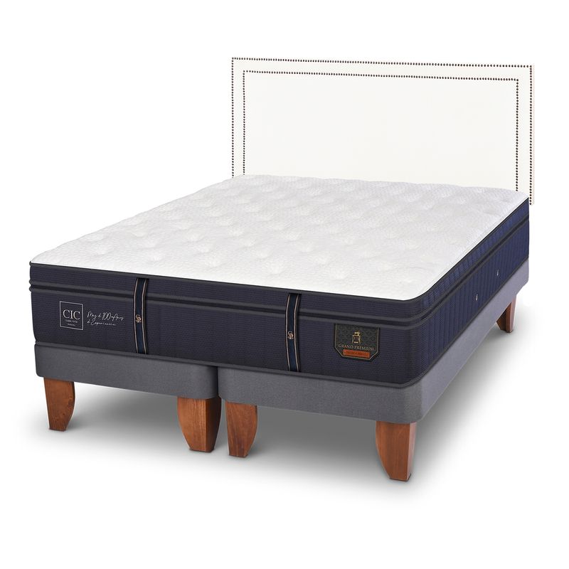 CIC - Cama Europea G Premium King + Respaldo Cic