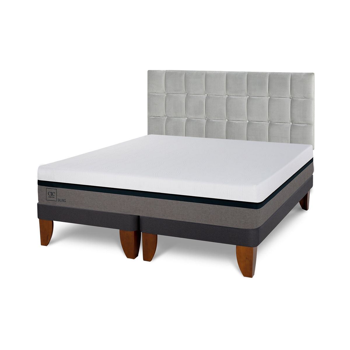 CIC - Cama Europea Balance King + Respaldo Cic