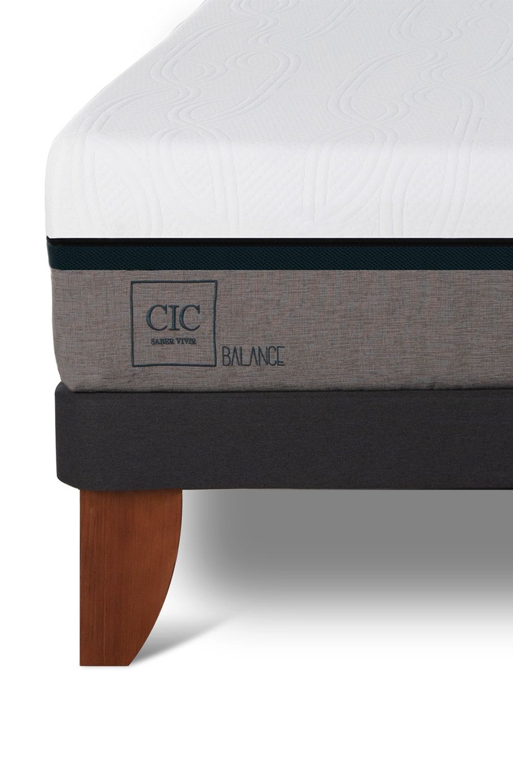 CIC - Cama Europea Balance King + Respaldo Cic