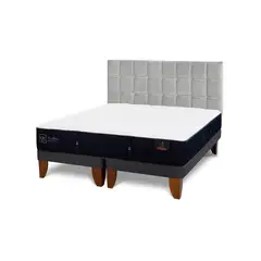 CIC - Cama Europea Premium 2 Plazas + Respaldo