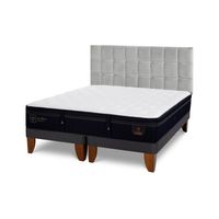 Cama Europea S Premium King + Respaldo