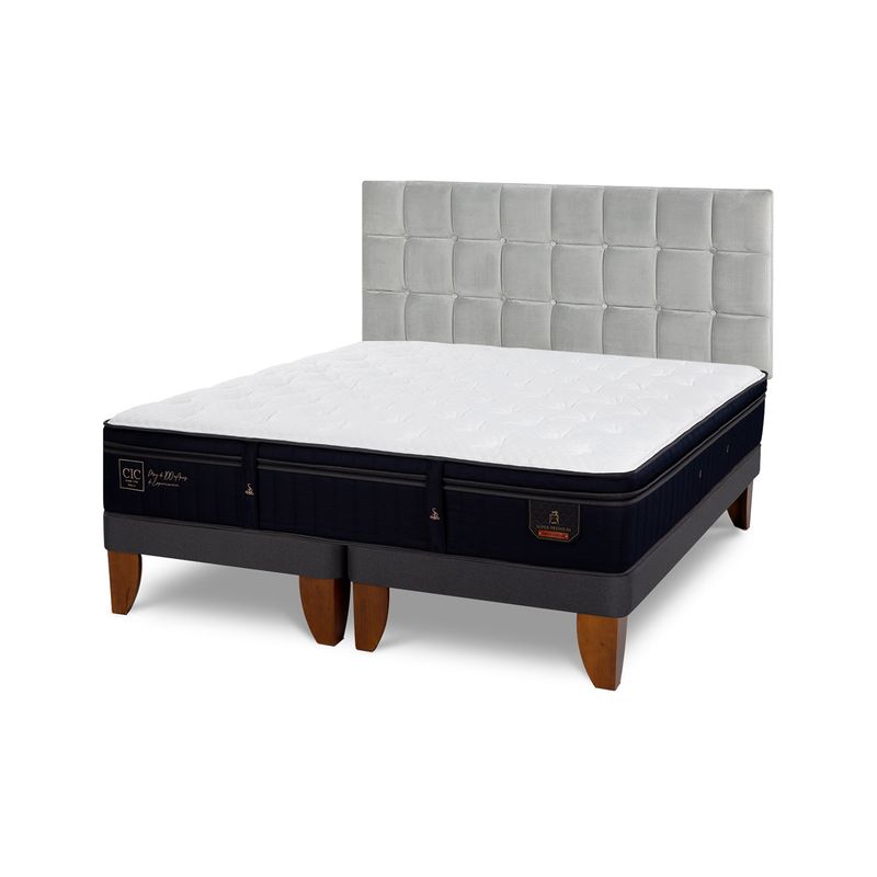 CIC - Cama Europea S Premium King + Respaldo Cic