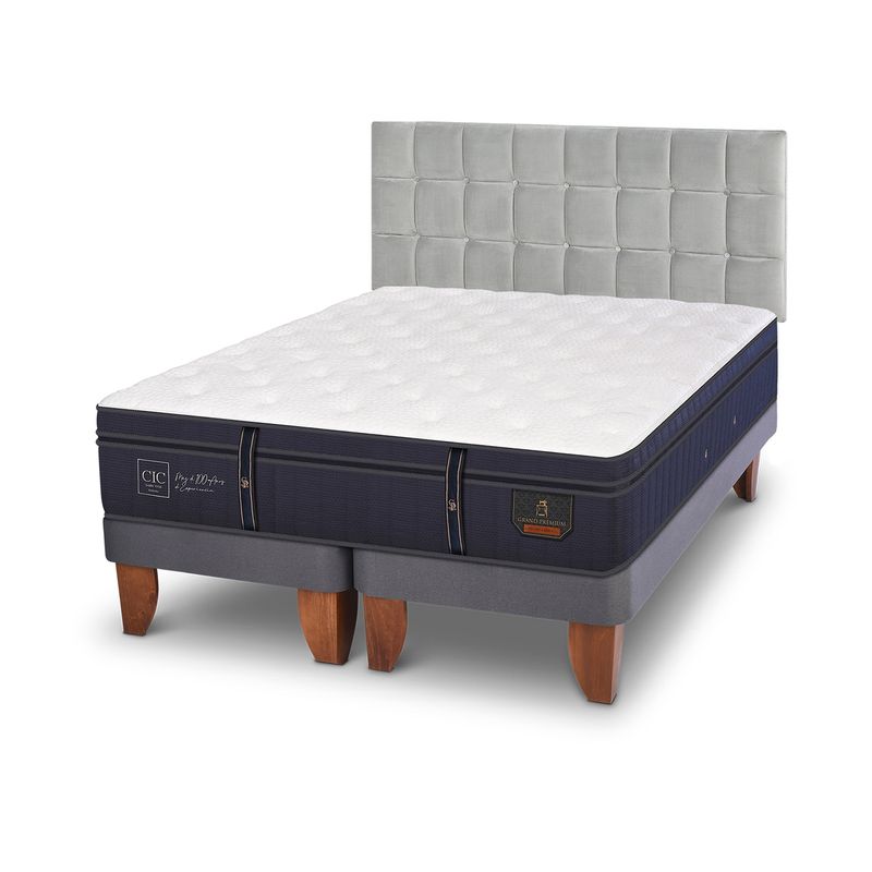 CIC - Cama Europea G Premium King + Respaldo Cic