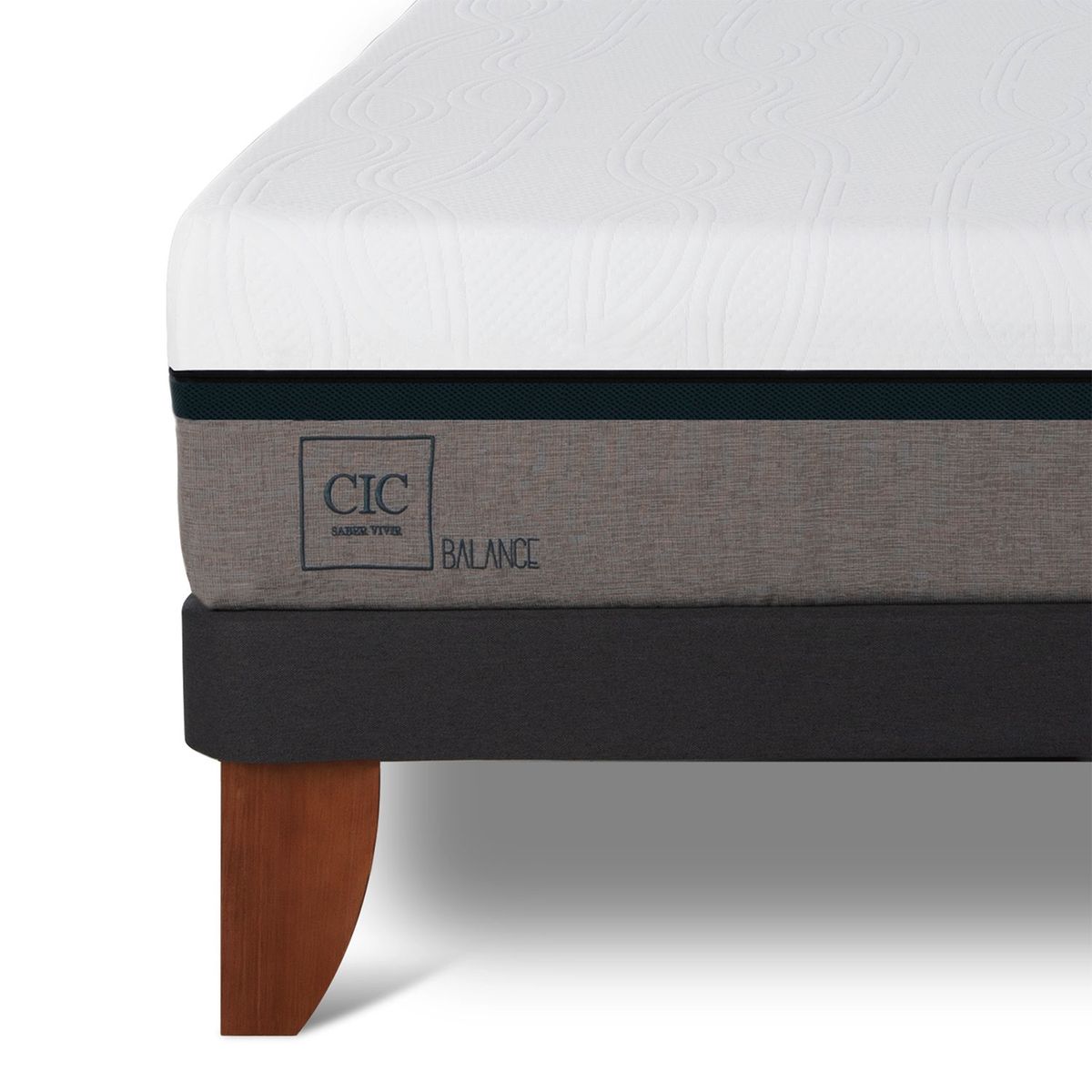 CIC - Cama Europea Balance 2 Plazas + Respaldo Cic