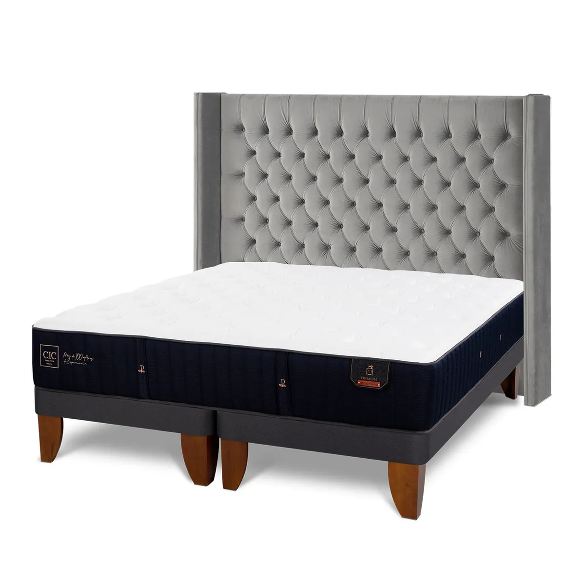 CIC - Cama Europea Premium Super King + Respaldo Cic