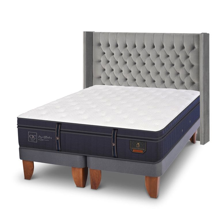 CIC Cama Europea G Premium 2 Plazas + Respaldo