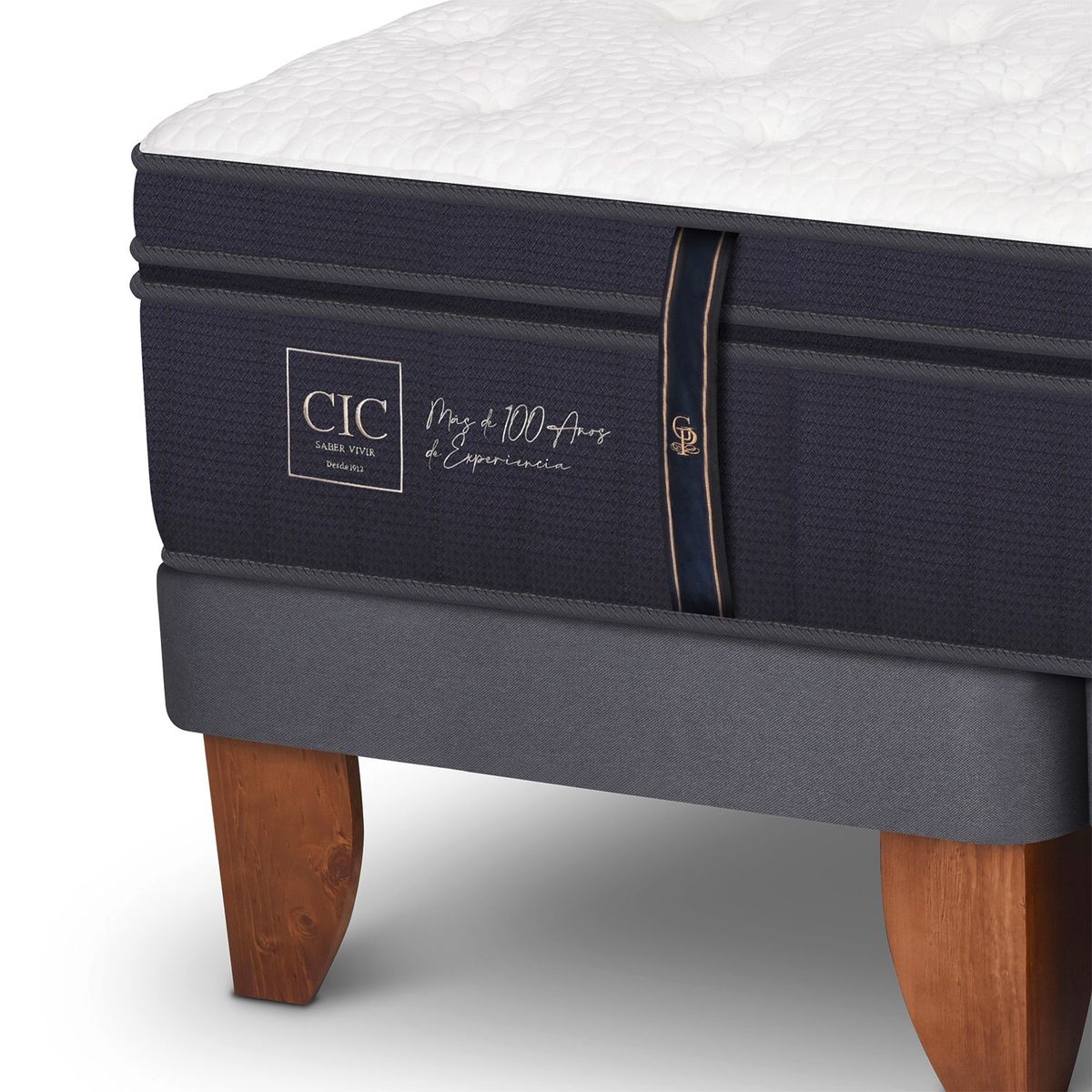 CIC - Cama Europea G Premium 2 Plazas + Respaldo Cic