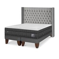 Cama Europea Lux 2 Plazas + Respaldo