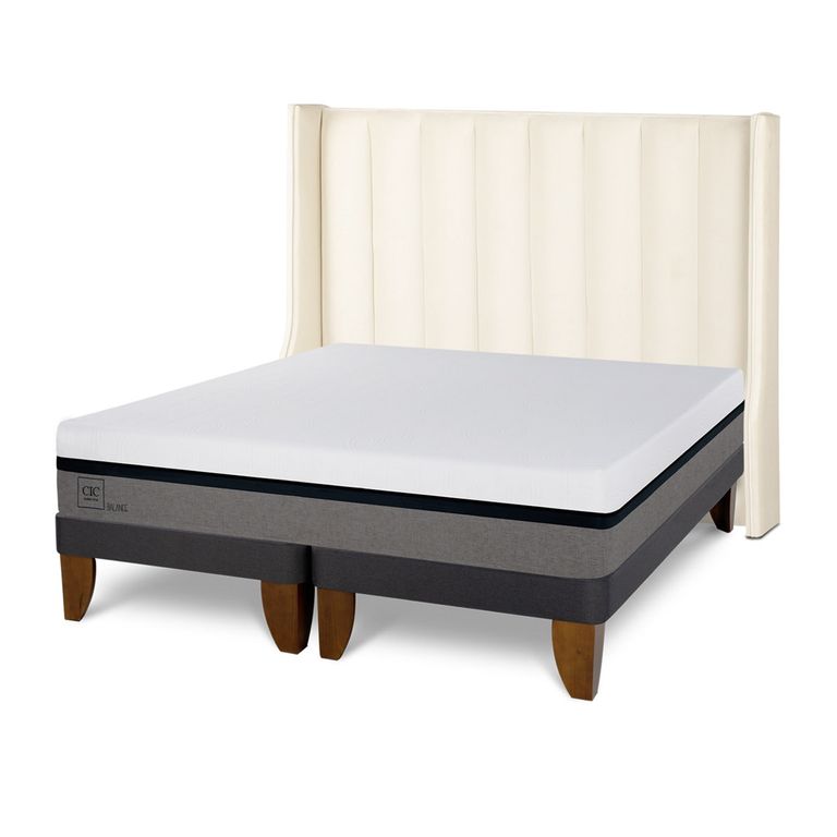 CIC Cama Europea Balance 2 Plazas + Respaldo