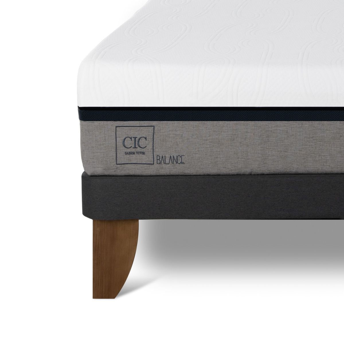 CIC - Cama Europea Balance 2 Plazas + Respaldo Cic
