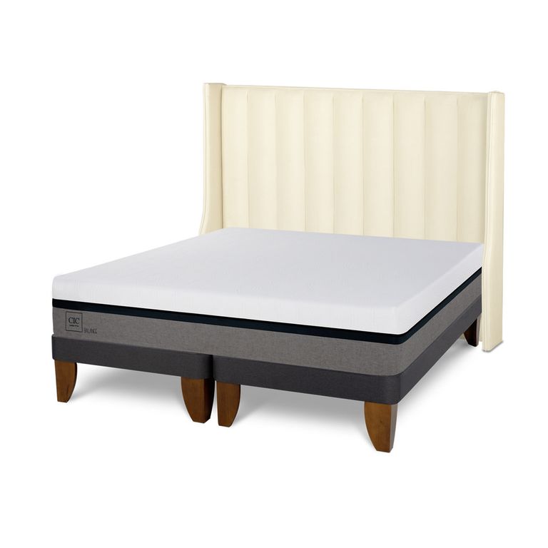 CIC Cama Europea Balance King + Respaldo