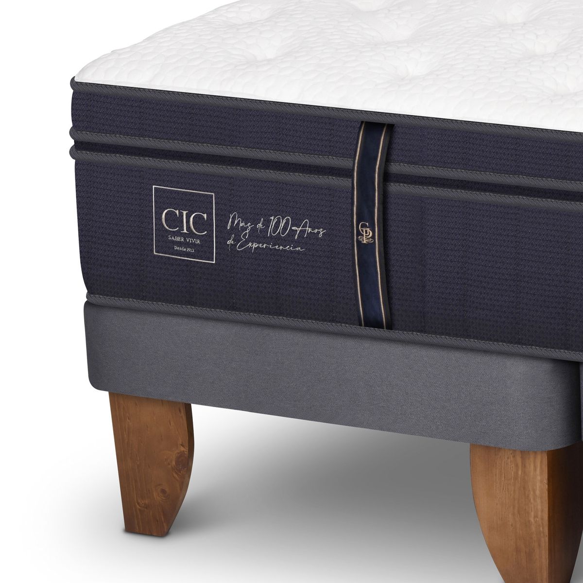 CIC - Cama Europea G Premium King + Respaldo Cic