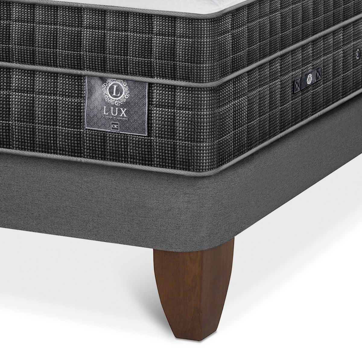 CIC - Cama Europea Lux King + Respaldo Cic