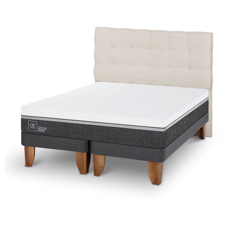 CIC Cama Europea Ortopedic 2 Plazas + Respaldo