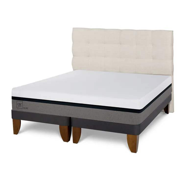 CIC Cama Europea Balance King + Respaldo