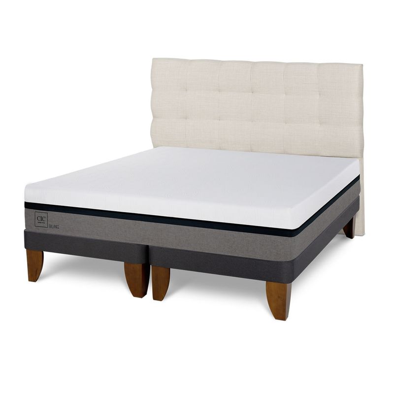 CIC - Cama Europea Balance King + Respaldo Cic