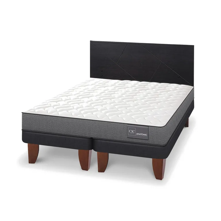 CIC Cama Europea Anatomic King + Respaldo