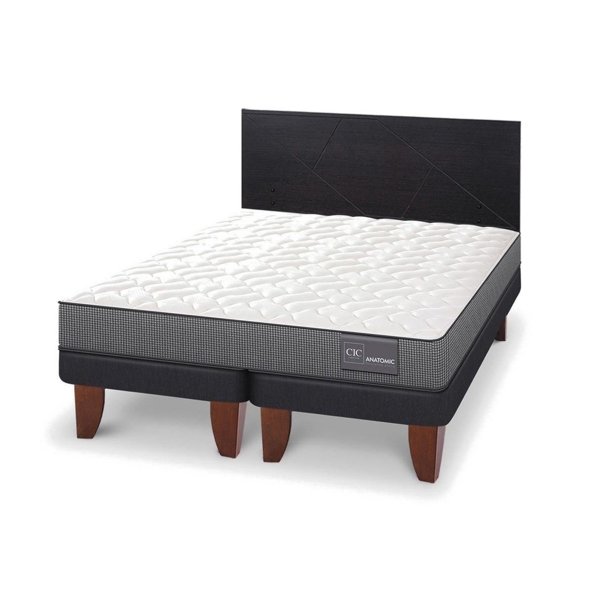 CIC - Cama Europea Anatomic King + Respaldo Cic