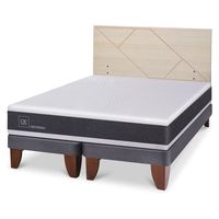 Cama Europea Ortopedic 2 Plazas + Respaldo