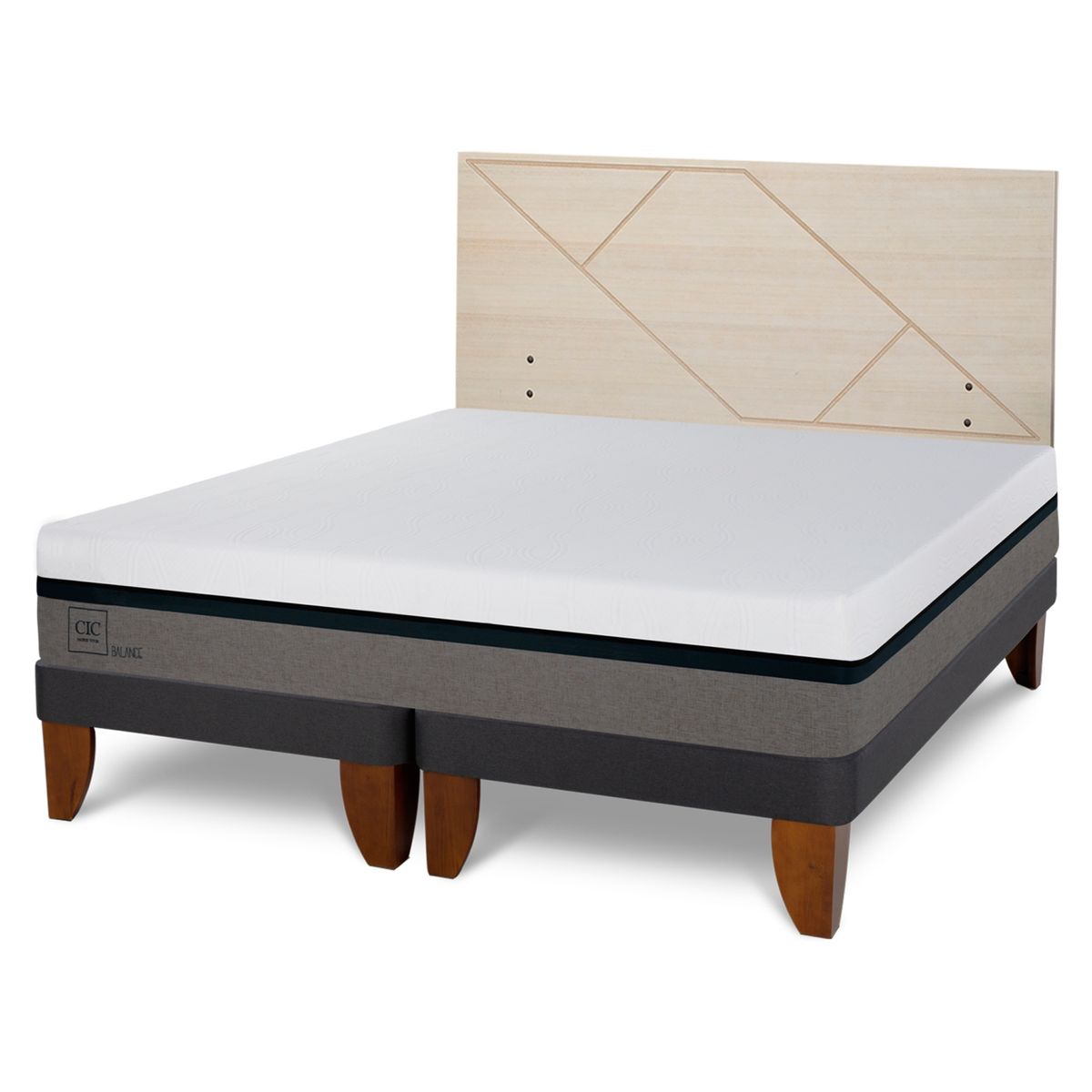 CIC - Camas Europeas Balance 2 Plazas + Respaldo Cic