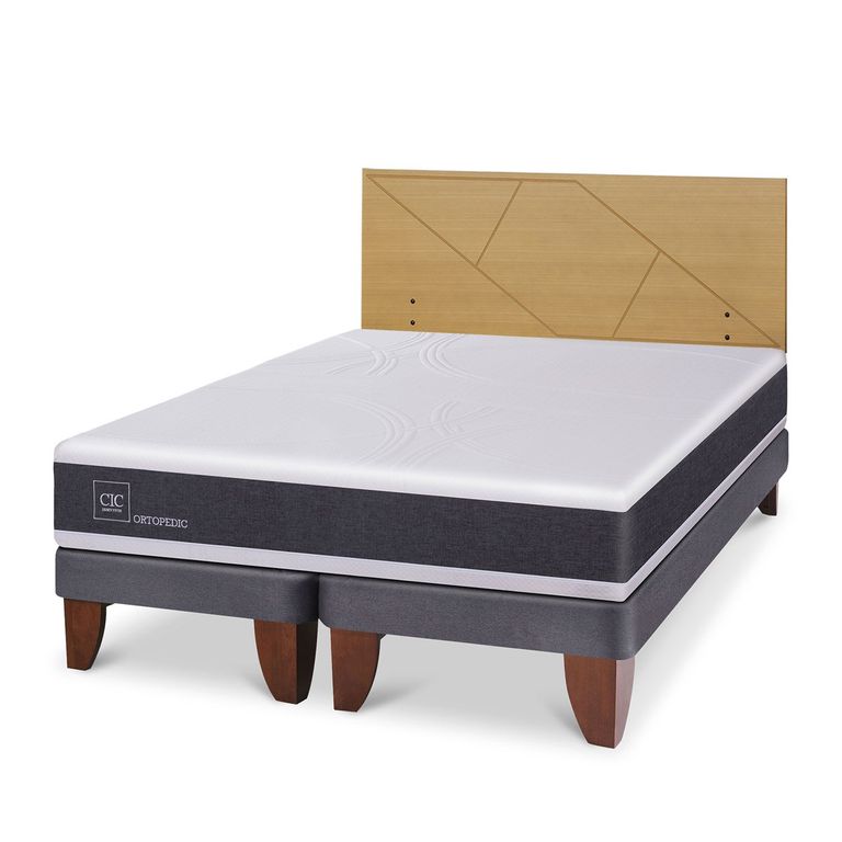 CIC Cama Europea Ortopedic 2 Plazas + Respaldo