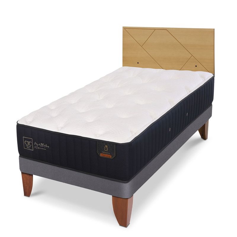 CIC - Camas Europeas Premium 1.5 Plazas + Respaldo Cic