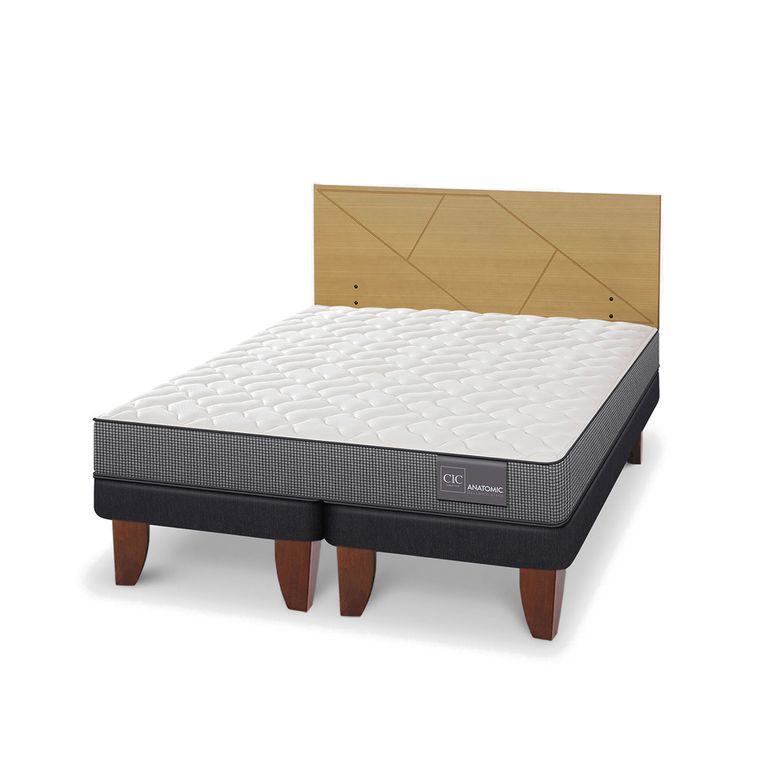 CIC Cama Europea Anatomic King + Respaldo