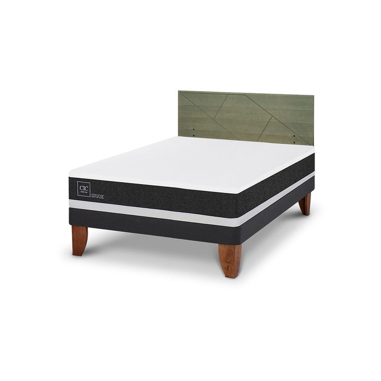 CIC Cama Europea Ortopedic 2 Plazas + Respaldo