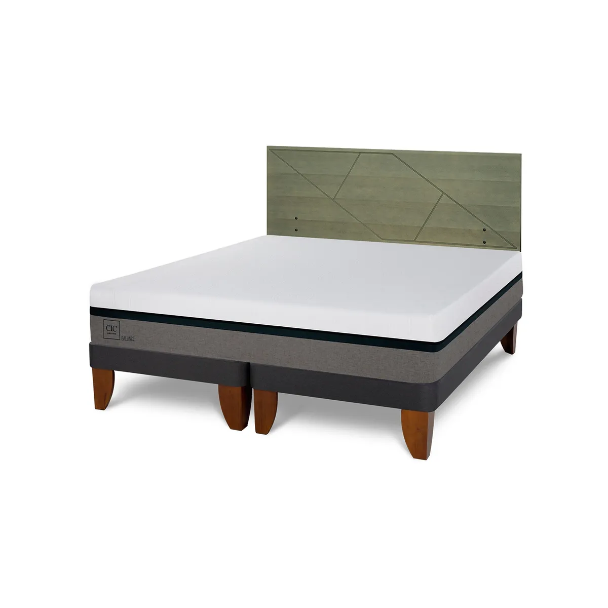 CIC - Camas Europeas Balance 2 Plazas + Respaldo Cic