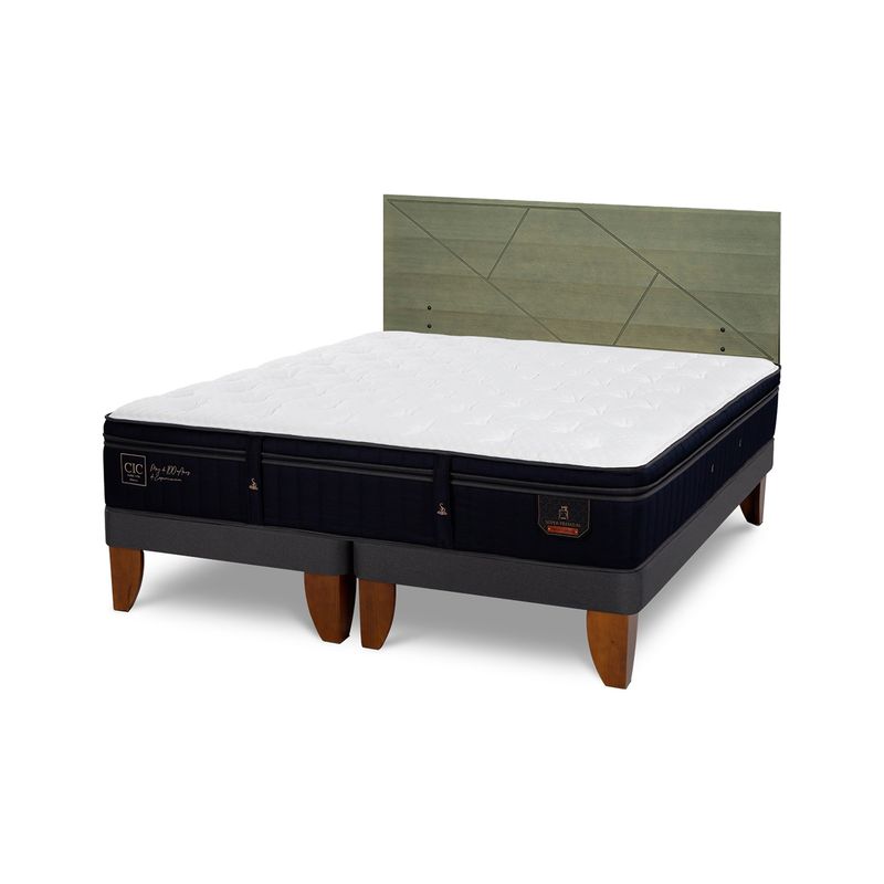 CIC - Camas Europeas Premium 2 Plazas + Respaldo Cic