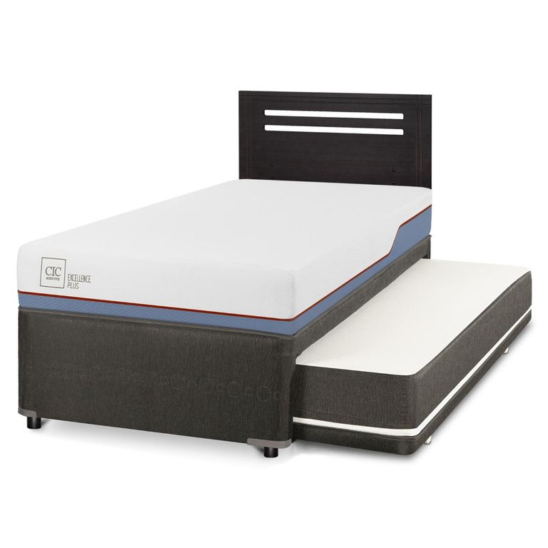 Cama Nido Excellence Plus 1.5 Plazas x 2.00 mt + Respaldo
