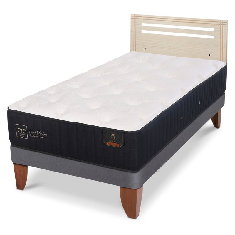 CIC - Camas Europeas Premium 1.5 Plazas + Respaldo Cic