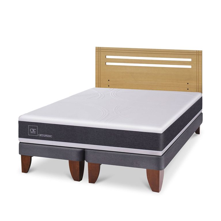 CIC Cama Europea Ortopedic 2 Plazas + Respaldo