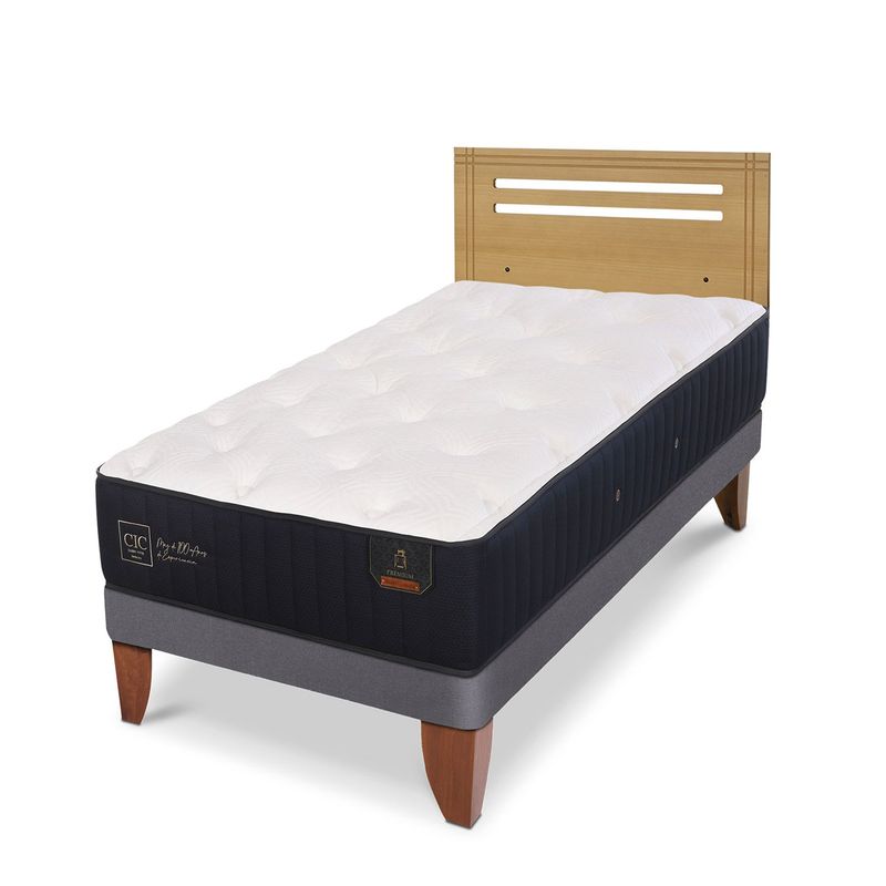 CIC - Camas Europeas Premium 1.5 Plazas + Respaldo Cic