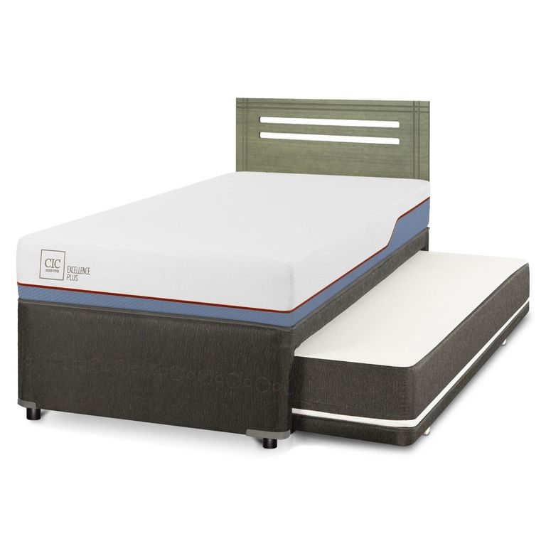Cama Nido Excellence Plus 1.5 Plazas x 2.00 mt + Respaldo