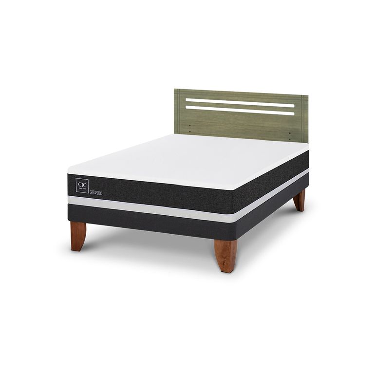 CIC Cama Europea Ortopedic 2 Plazas + Respaldo